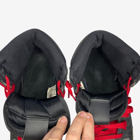 Nike Air Jordan 1 Mid Black Gym Red 555088-060 Mens Size 10 2019 Retro - Picture 10 of 12